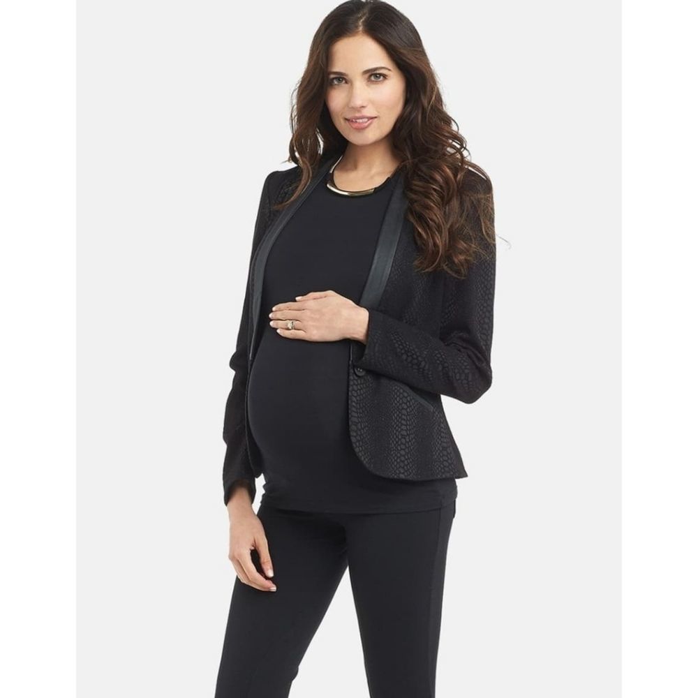 ❤HP❤Tart Rona Snake Embossed Faux Leather BlazerS